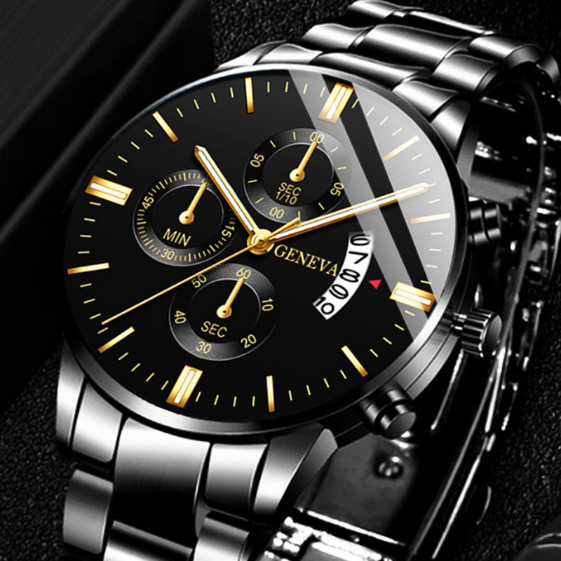 Luxury Watch Wallpaper - Luksusowy męski zegarek kwarcowy ze stali