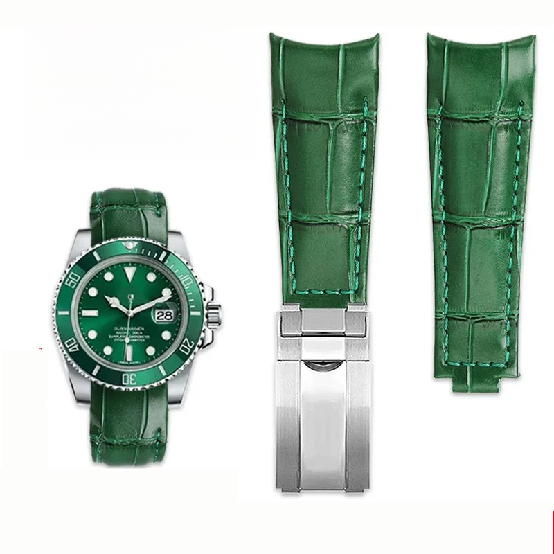 Luxury Watch Rolex - Oryginalny pasek do zegarka z zakrzywionymi