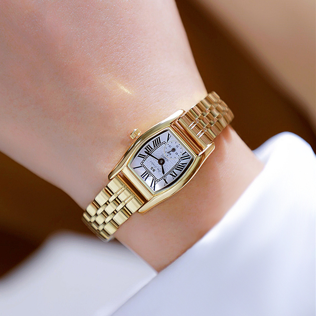 Luxury Watch Leather Strap - Zegarek damski BS, wszechstronny styl retro,