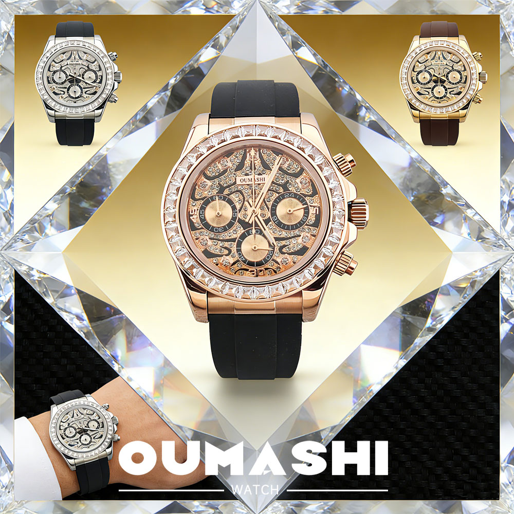 Luxury Watch Dial - Zegarek męski 39 mm, mechanizm kwarcowy