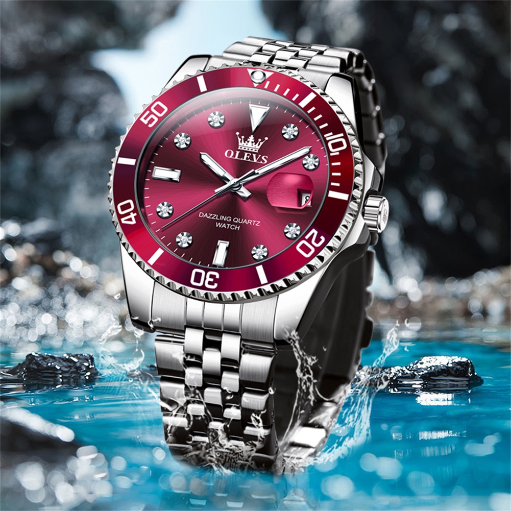 Luxury Watch Hd - OLEVS 9809 Męski Zegarek Oryginalna Luksusowa