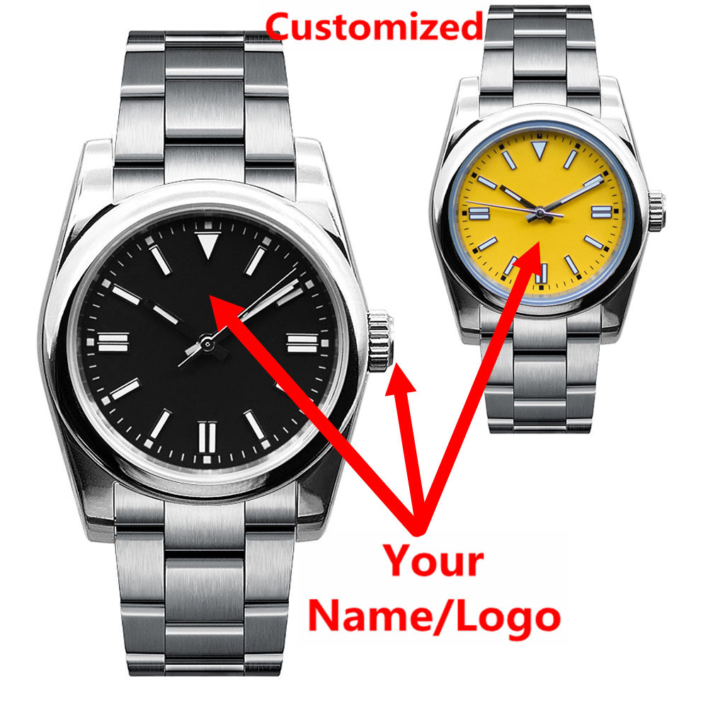 Luxury Watch Collection - Zegarek męski z własnym logo, szafirowe
