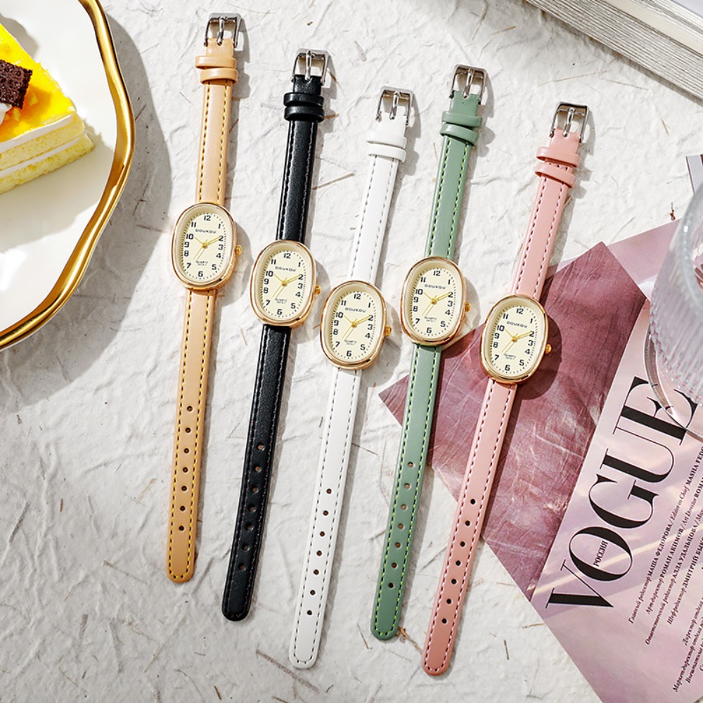 Luksusowe owalne zegarki damsk – Luxury Watch Leather Strap recenzja i cena