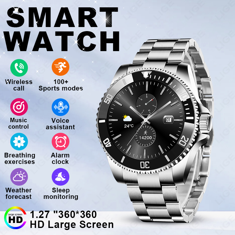 Smartwatch LIGE 2026 z ekranem – Luxury Watch Hd recenzja i cena