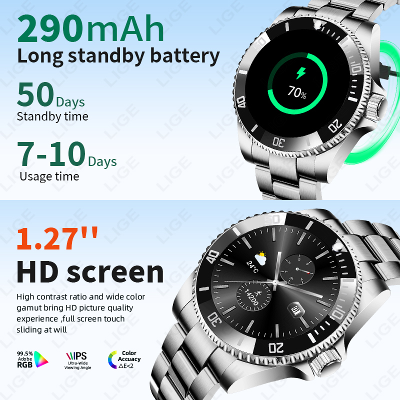 Smartwatch LIGE 2026 z ekranem – Luxury Watch Hd recenzja i cena