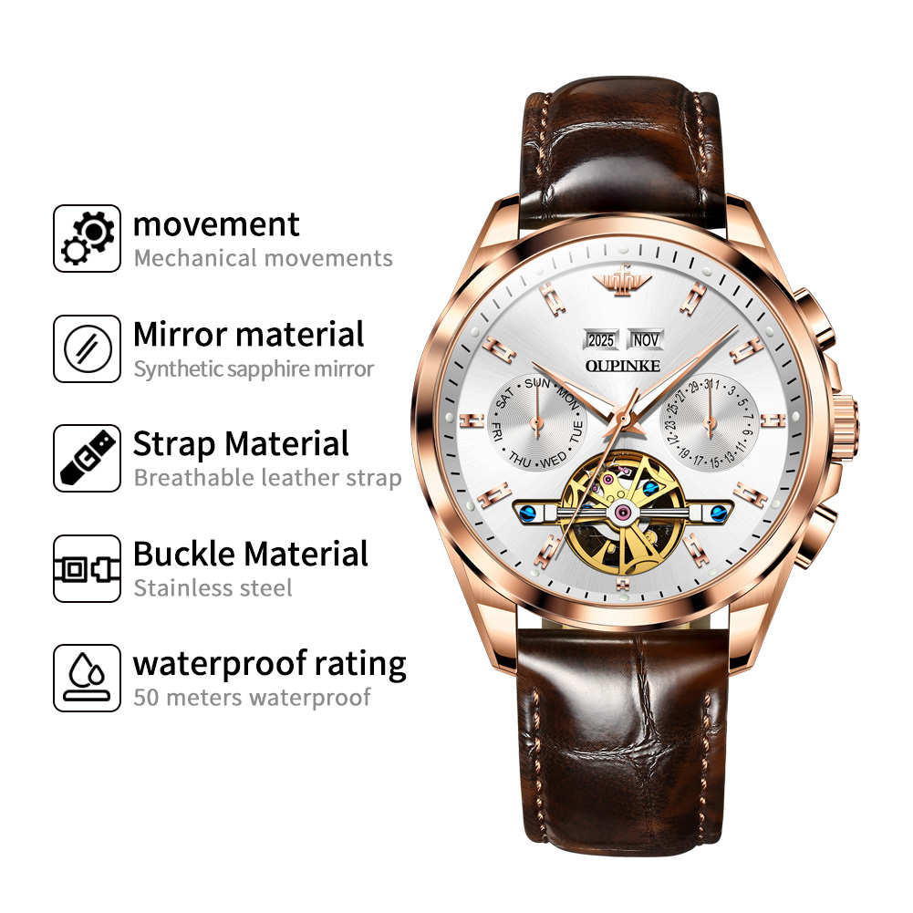 OUPINKE Męski Zegarek Luksusow – Luxury Watch Hd recenzja i cena