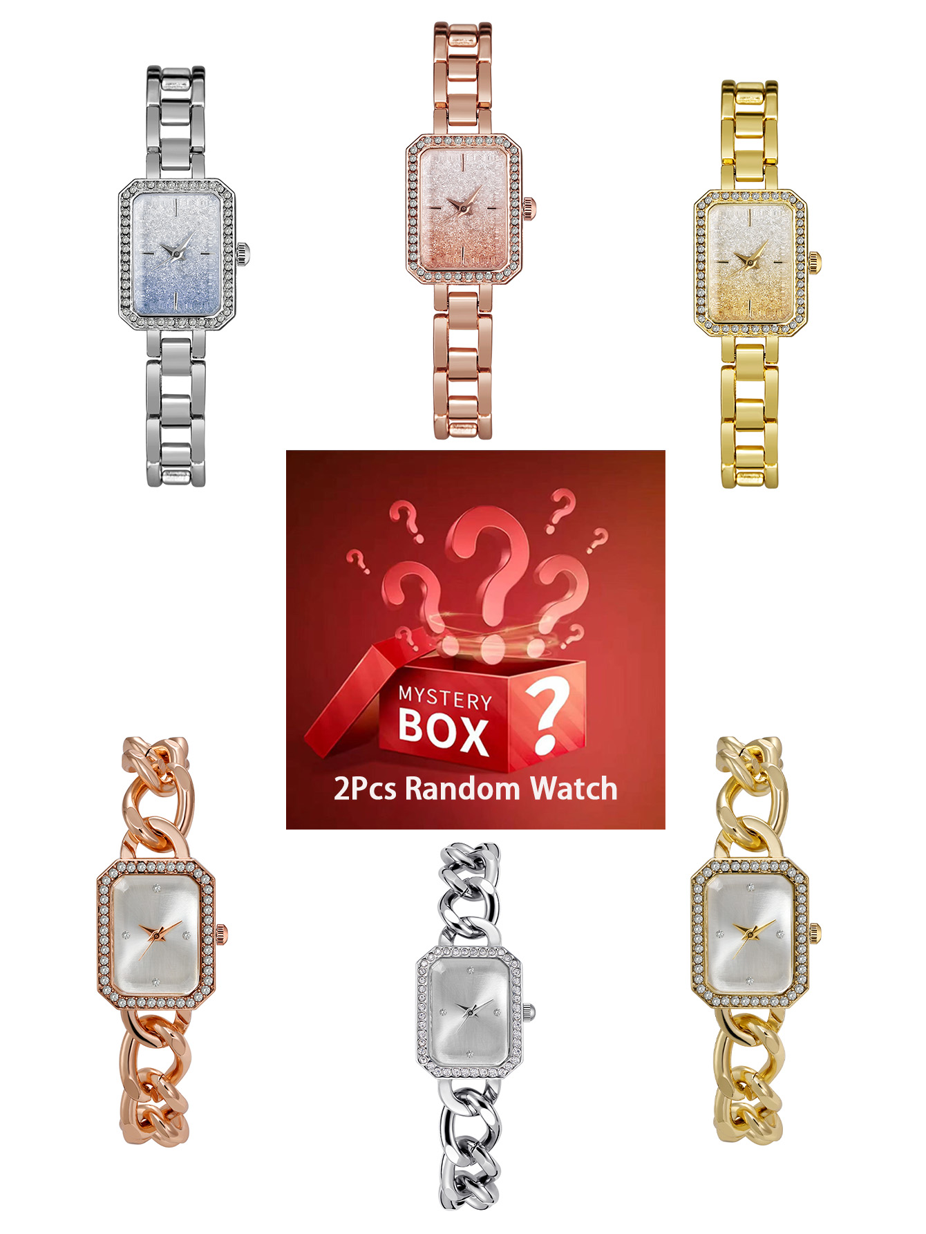 2 sztuki damskich zegarków mys – Luxury Watch Square recenzja i cena