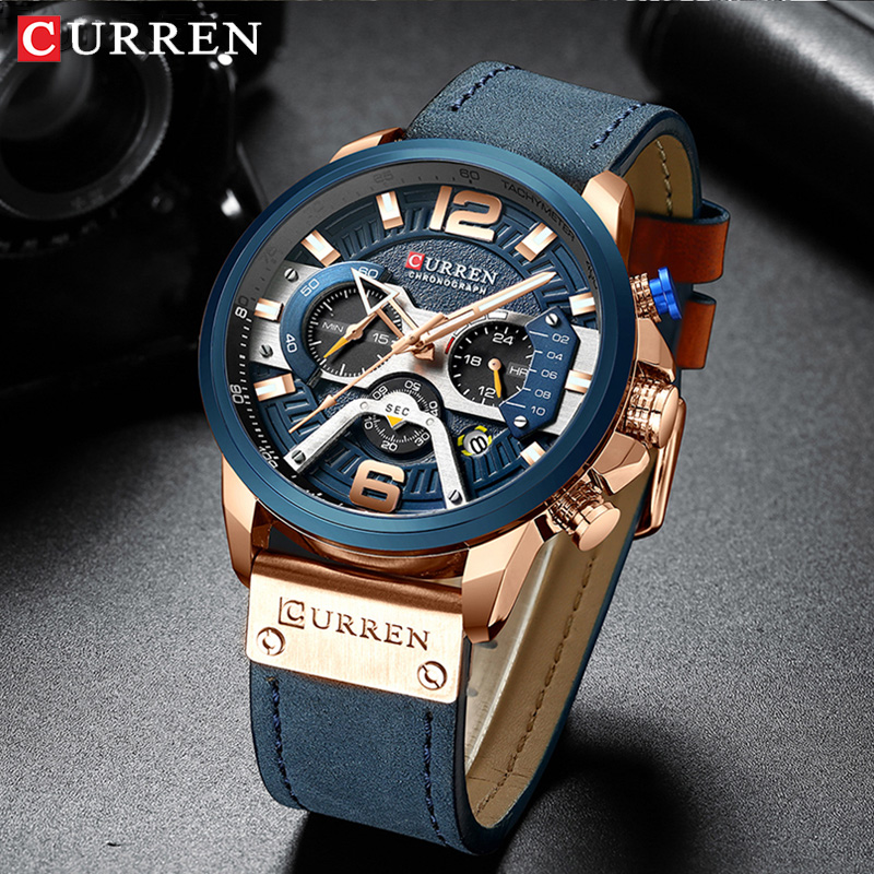 CURREN nowy męski chronograf s – Luxury Watch Apple recenzja i cena