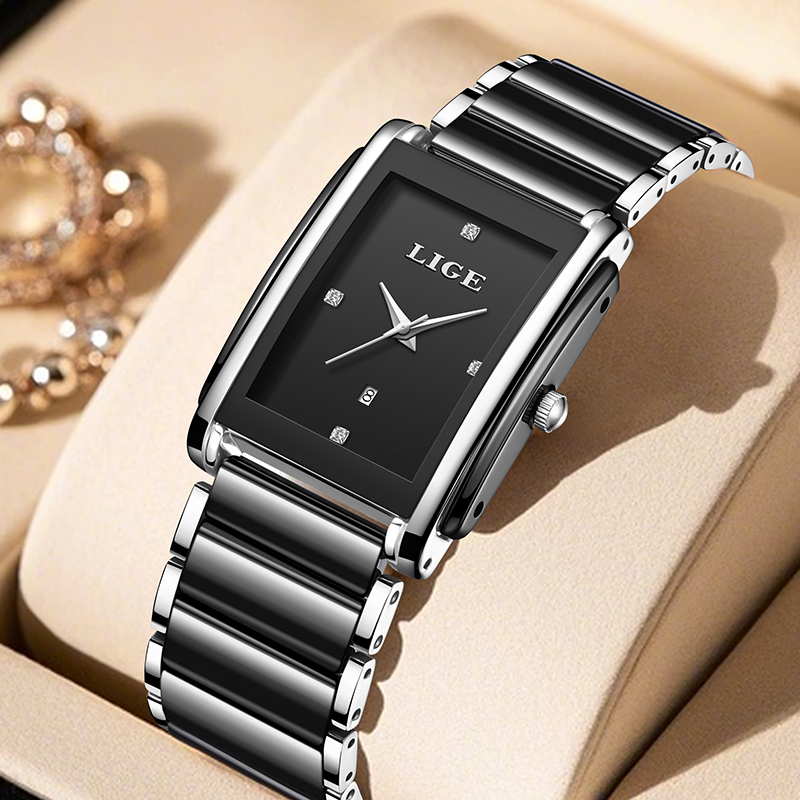 LIGE Nowe Luksusowe Zegarki Da – Luxury Watch Square recenzja i cena