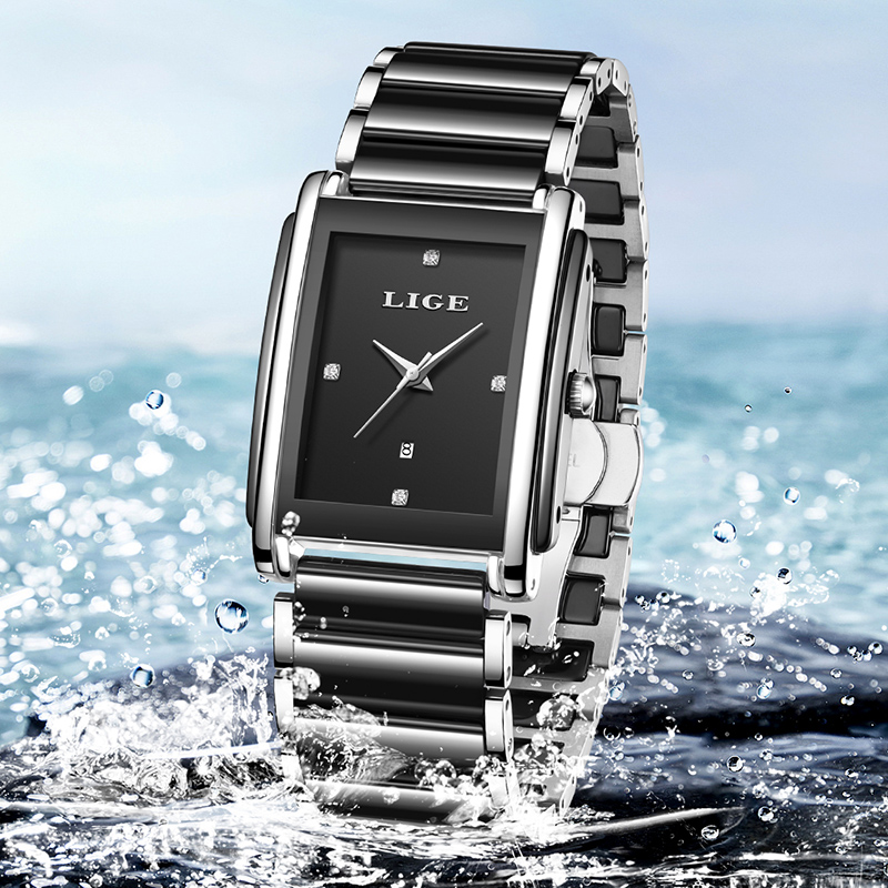 LIGE Nowe Luksusowe Zegarki Da – Luxury Watch Square recenzja i cena