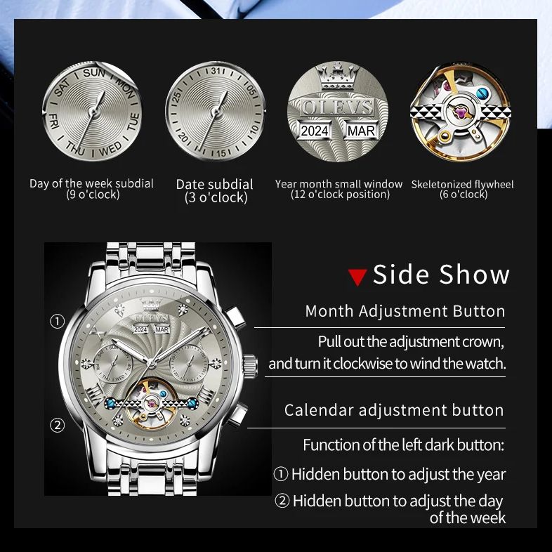 OLEVS 7088 Męski Zegarek Luksu – Luxury Watch Hd recenzja i cena