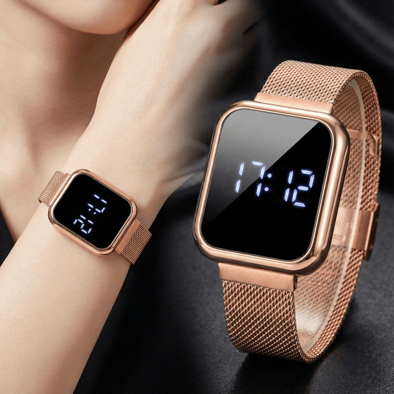 Modne prostokątne zegarki cyfr – Luxury Watch Wallpaper recenzja i cena