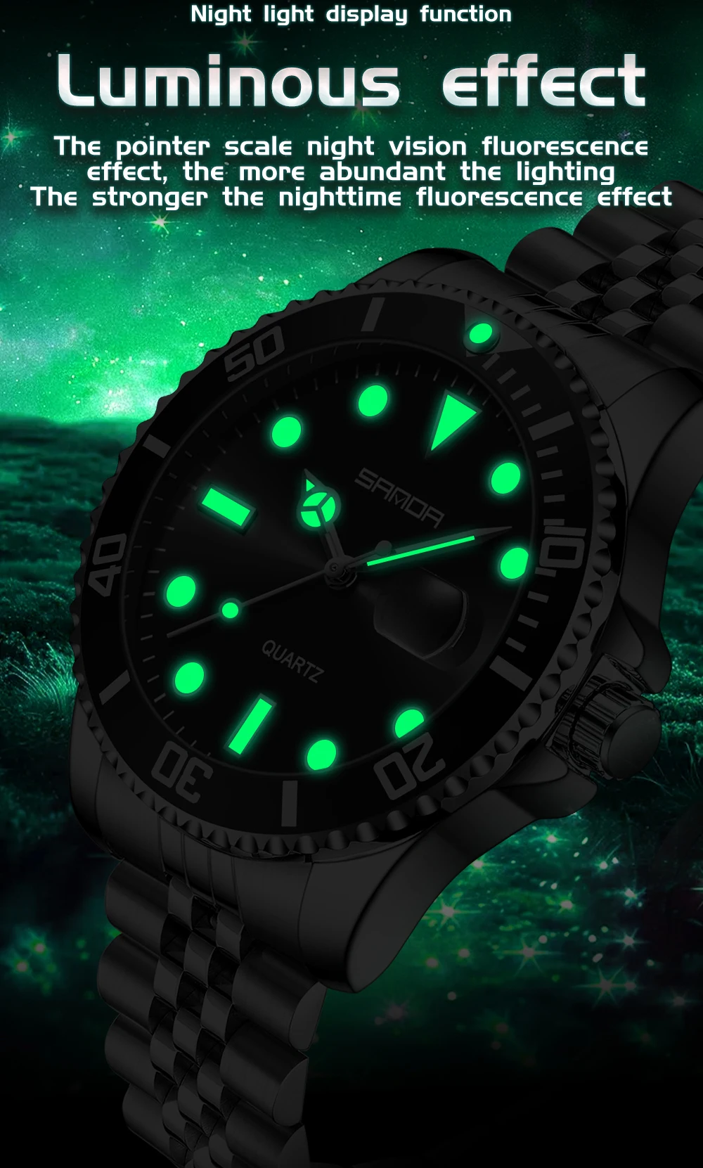 SANDA 1099 Modny Luksusowy Męs – Luxury Watch Store recenzja i cena