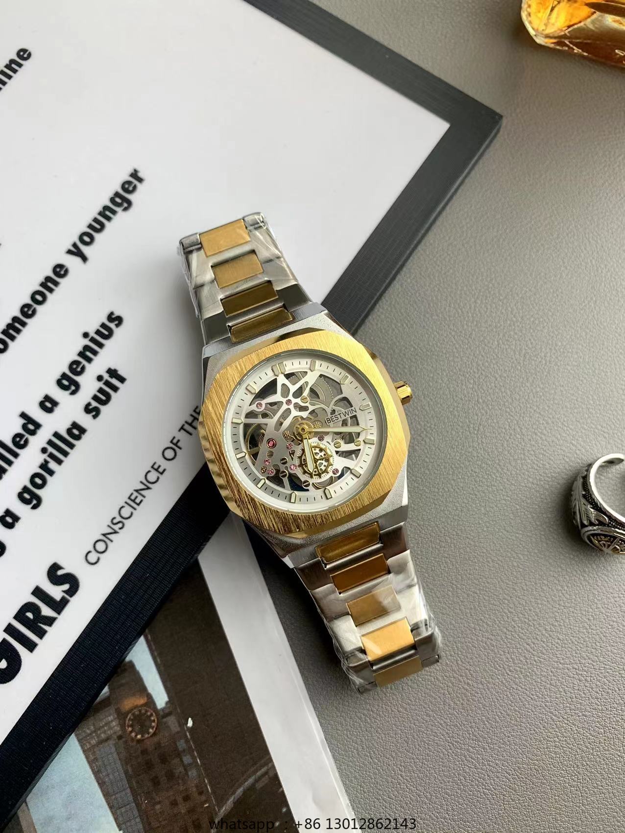 Zegarek kwarcowy ze stali, wod – Luxury Watch Square recenzja i cena
