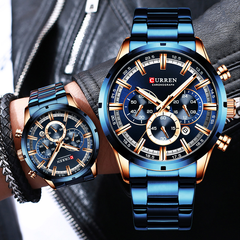 Curren męski zegarek niebieska – Luxury Watch Apple recenzja i cena