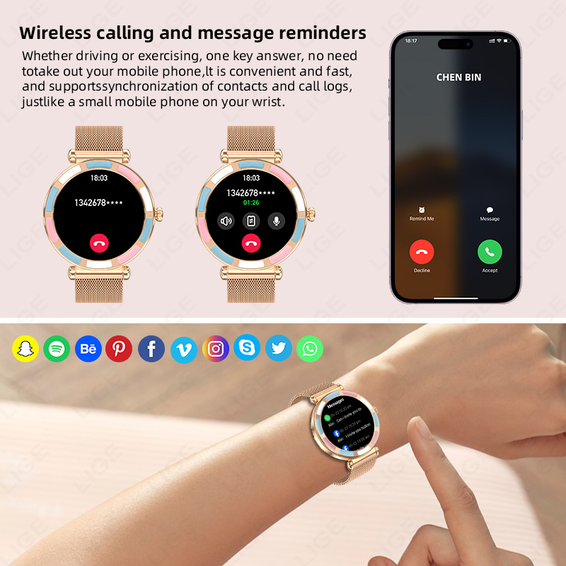 Luksusowy smartwatch LIGE 2026 – Luxury Watch Hd recenzja i cena